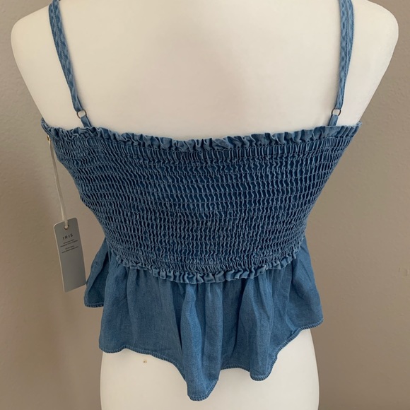 Iris Blue Denim Tank Top size S - Picture 7 of 12